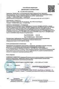 Сертификат соответствия - композитной черепица AeroDek в Электростали